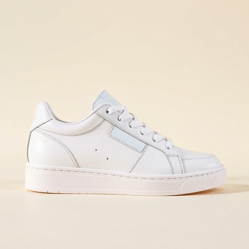 White Premium Leather Sneakers